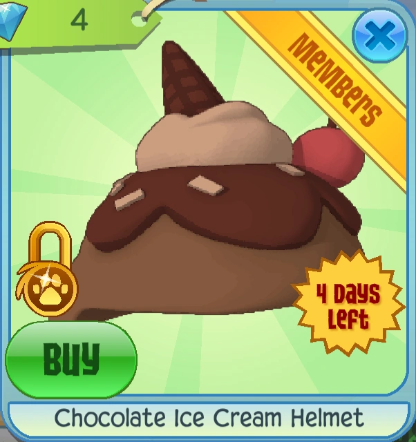 Chocolate Ice Cream Helmet Animal Jam Classic Wiki Fandom