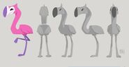 Concept art for the Flamingo's 3D model by Taylor Maw.