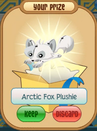 Arctic fox plushie aj sales