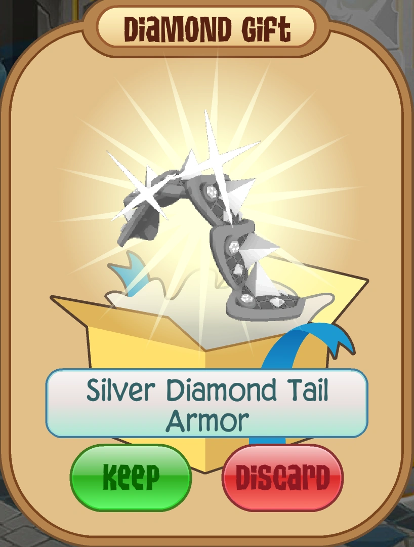 Silver Diamond Tail Armor Animal Jam Classic Wiki Fandom