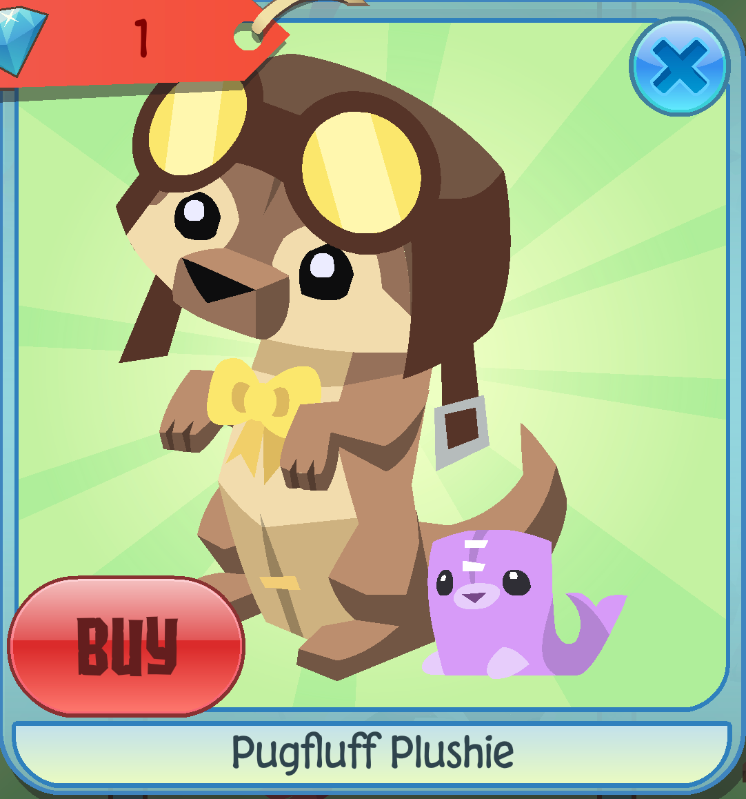 Pugfluff Plushie, Animal Jam Classic Wiki