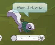 Skunk Holiday Sweater Glitch