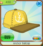 Anchor Ballcap yellow