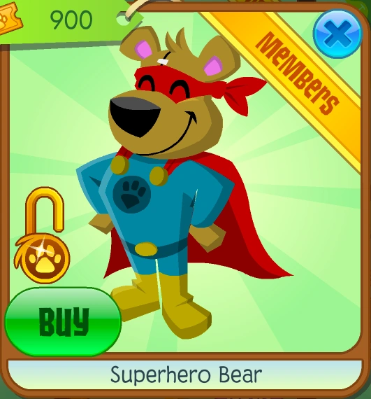 Superhero Bear Animal Jam Classic Wiki Fandom