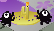 The Phantoms after they finish eating the cake.