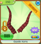 Gazelle Horns red