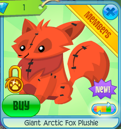 Arctic fox store plushie aj