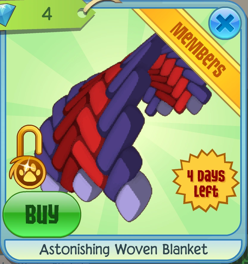 Astonishing Woven Blanket Animal Jam Classic Wiki Fandom