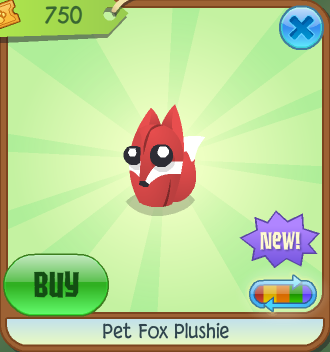 animal jam fox plushie