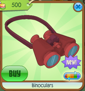 Binoculars red