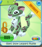 Giant Snow Leopard Plushie | Animal Jam Classic Wiki | Fandom