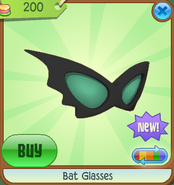 Bat Glasses black green
