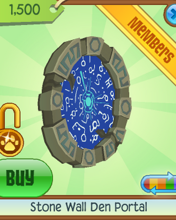 Stone Wall Den Portal Animal Jam Classic Wiki Fandom
