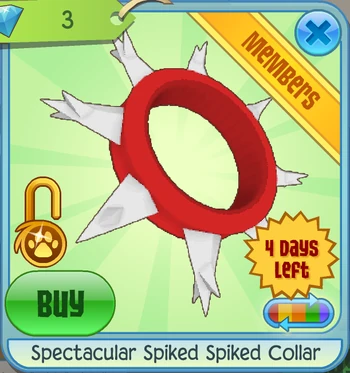 Spectacular Spiked Spiked Collar | Animal Jam Classic Wiki | Fandom