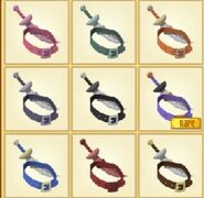 All of the Pirate Sword item icons