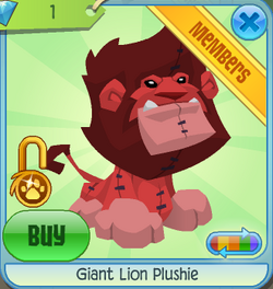 Giant lion plushie aj 2025