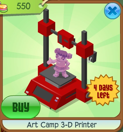Art Camp 3-D Printer | Animal Jam Classic Wiki | Fandom