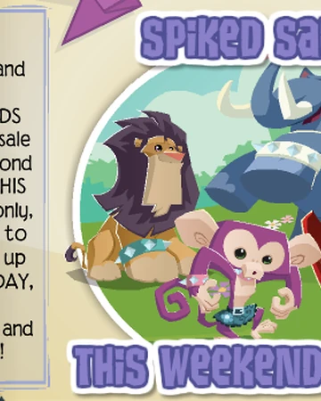 Spiked Sale Animal Jam Classic Wiki Fandom You can get stuff like founders, rare spikes, top hats etc. spiked sale animal jam classic wiki