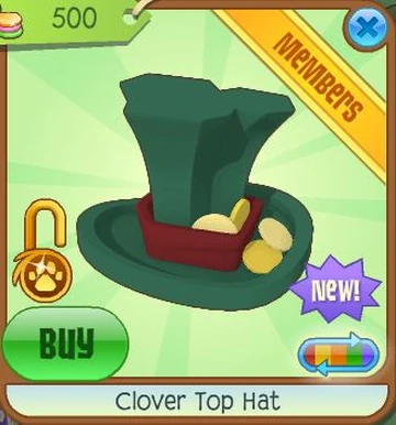 Clover Top Hat | Animal Jam Classic Wiki | Fandom