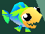 The fish's appearance in Level 2