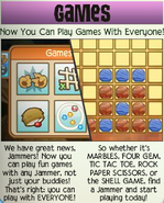 The announcement when "Buddy" Games were updated to be played with any Jammer