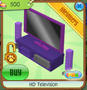 HD Television purple