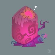 Concept art of the Heartstone by Taylor Maw