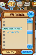 A buddy showing up as "New Jammer" instead of their actual username