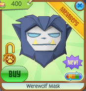 Werewolf Mask new blue