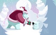 An unused Jamaalidays-themed loading screen illustration by Taylor Maw