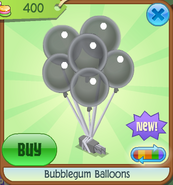 Candy-Shop Bubblegum-Balloons Black