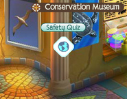 The online safety quiz in the Conservation Museum