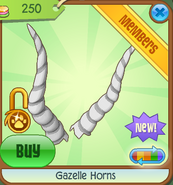 Gazelle Horns white