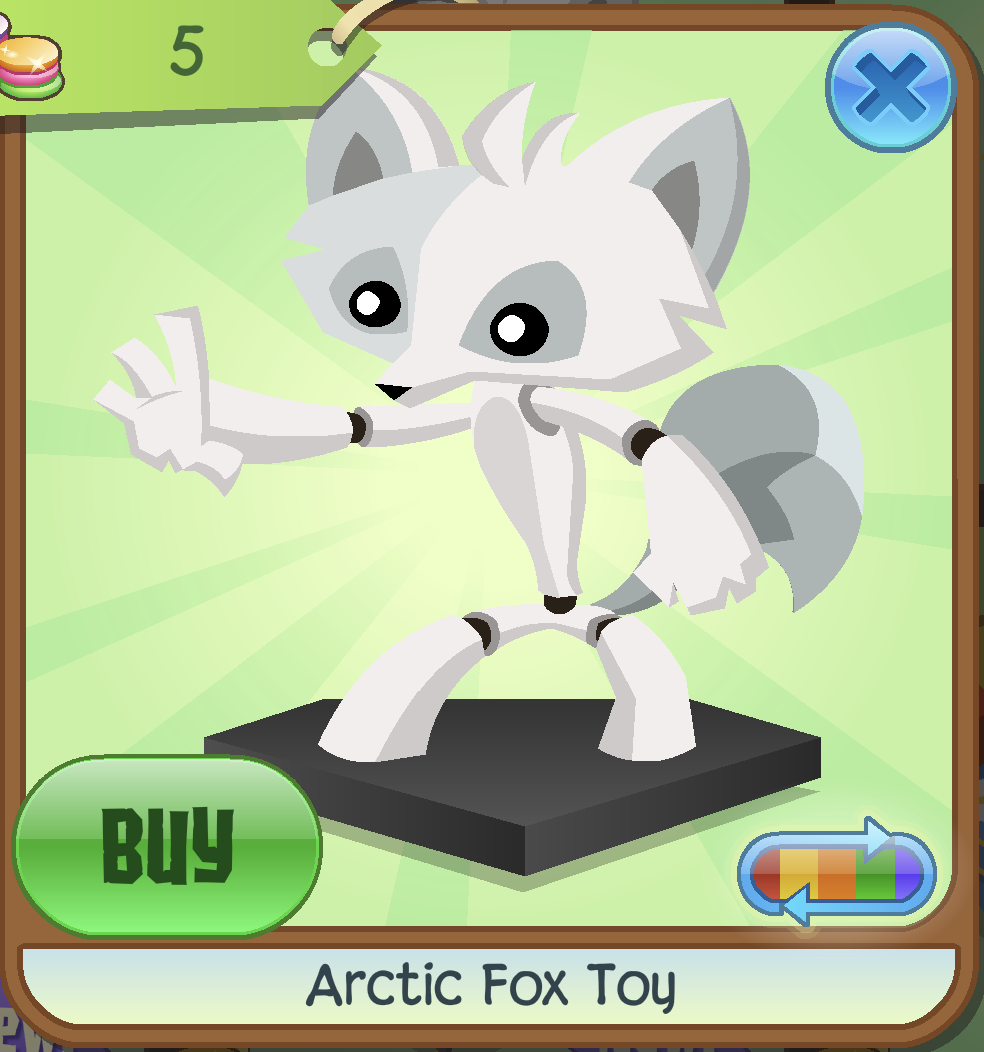 Arctic Fox Toy, Animal Jam Classic Wiki