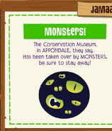 An event at the Conservation Museum about monsters is mentioned in the Jamaa Journal.