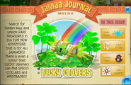 The Lucky Clover adventure was mentioned in the Jamaa Journal.