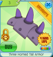 Three Horned Tail Armor purple