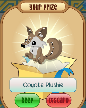 coyote plushie