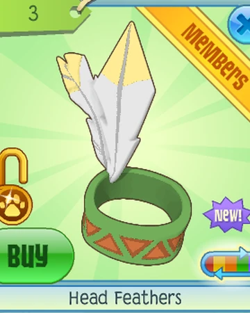 Animal jam head feather