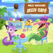 An advertisement for the Jelly Cafe sale in The Daily Explorer.