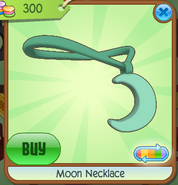 Moon Necklace Green