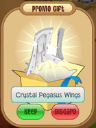 Crystal pegasus wings white promo