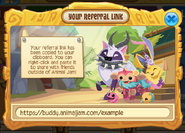 An example referral link