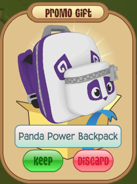 Panda power backpack gift