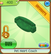 Pet-Heart-Couch Green Shop