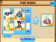 The new trading system, as of September 17, 2015, allows the player trade up to 20 items.