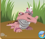 Croc with tiara.png (20 KB) When a crocodile wears the Royal Tiara, it looks different compared to other animals.