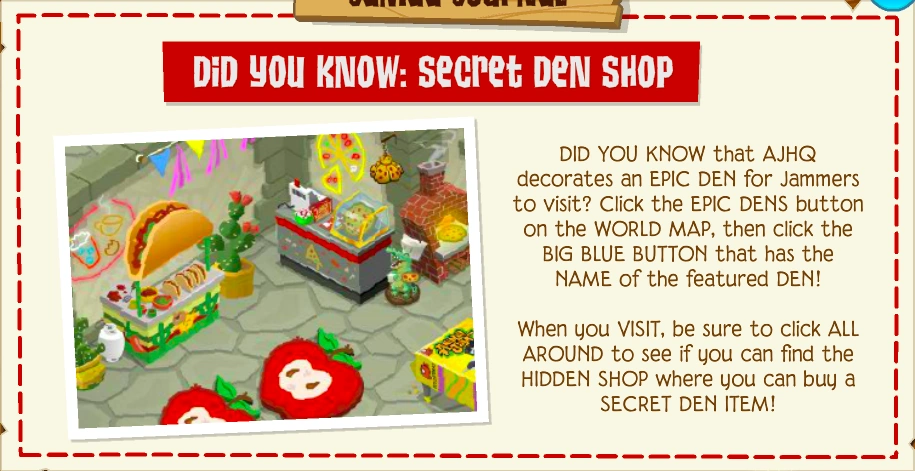 EpicDensHiddenShopJamaaJournal