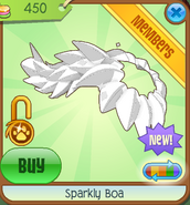 Sparkly Boa white