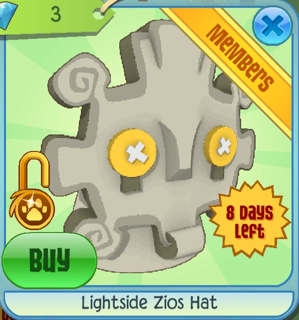 Lightside Zios Hat Animal Jam Classic Wiki Fandom